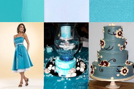 Shades of Blue Wedding Accents
