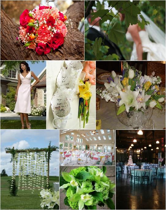 A beautiful Springtime wedding should feature pastel colors and a theme of