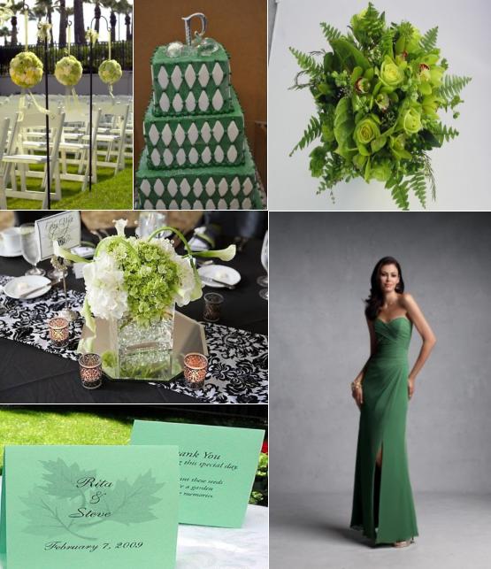 Green is a wonderful color to incorporate into your wedding