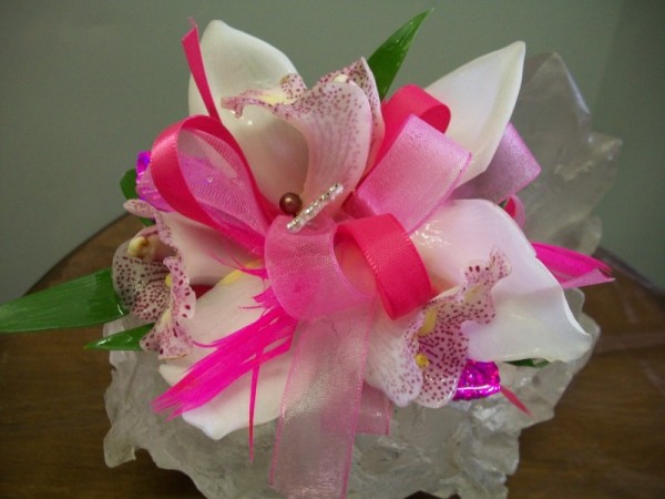 Passion Pink Prom Corsage