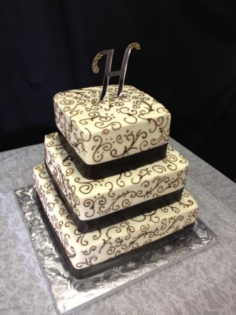 3 Tiered Wedding Cake