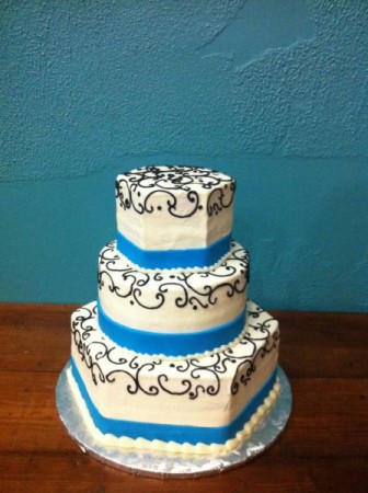 Hexagon Wedding Cake