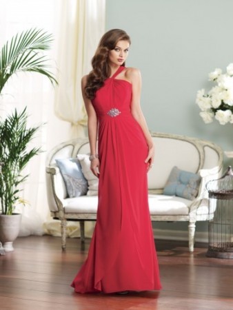 Chiffon A-line gown