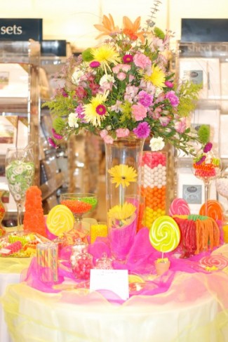 A candy buffet is the hottest new trend in weddings