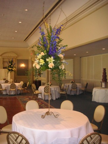 Wedding Party Photo Gallery Tall Floral Centerpieces 