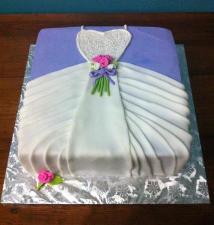 Pretty Lavender Dress Cake