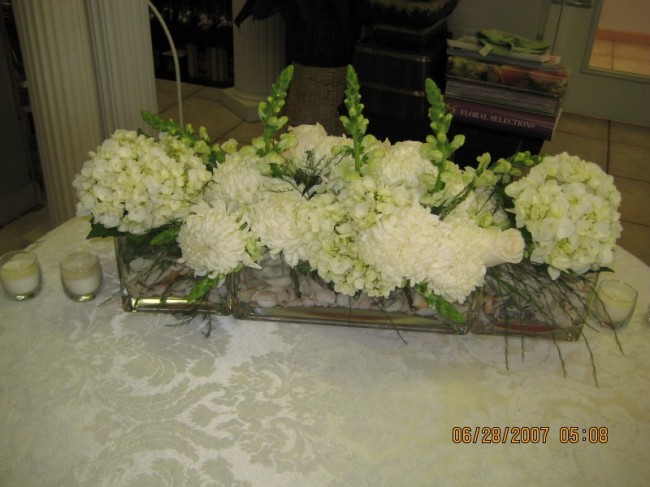 Long Floral Wedding Centerpiece