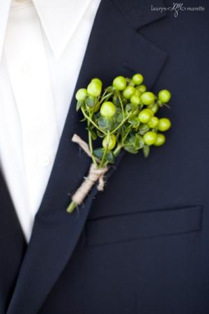 All Green Boutonniere