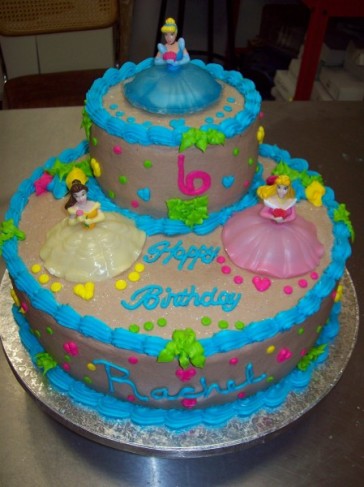 Birthday cakes are very special for little girls.