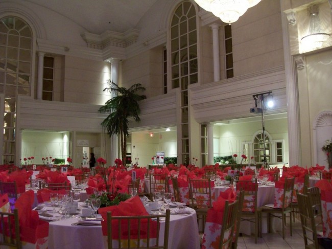 Atmospheric Red Wedding Reception Share