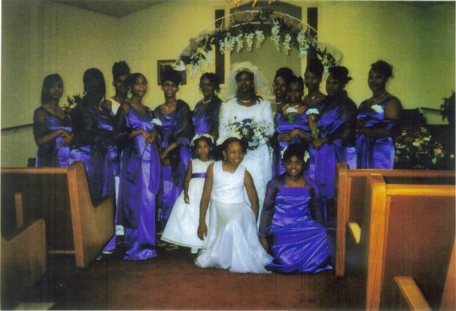  Wedding Party In Blue Bridesmaids Dresses personal 