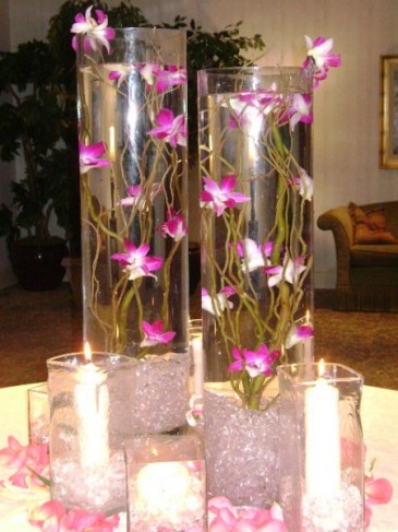 The wedding centerpieces from Bella Couture Floral Designs in Philadelphia 