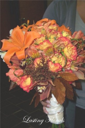 Fall Wedding Bouquets by Lasting Florals personal