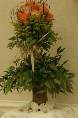 Beach Wedding Guest Table Flowers Share