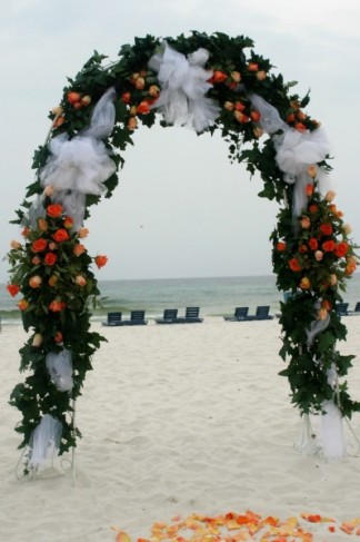 Wedding Arch Decorations on Photo Gallery   Wedding Ceremony Arch Flowers Photo