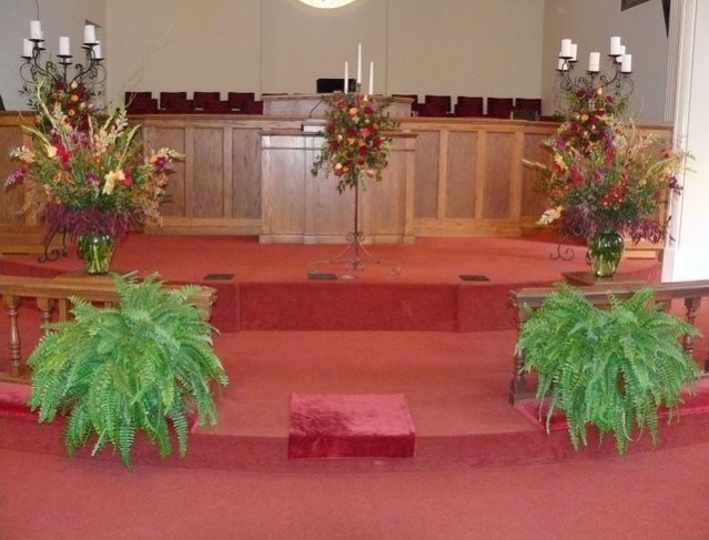 Colorful Church Wedding Flowers Share