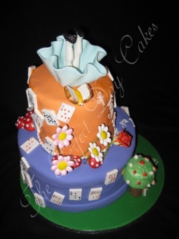 Wedding Party Photo Gallery Alice in Wonderland Party Cake 
