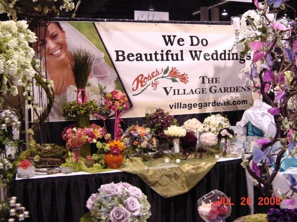 Colorful banners are a great way to announce your wedding ceremony location