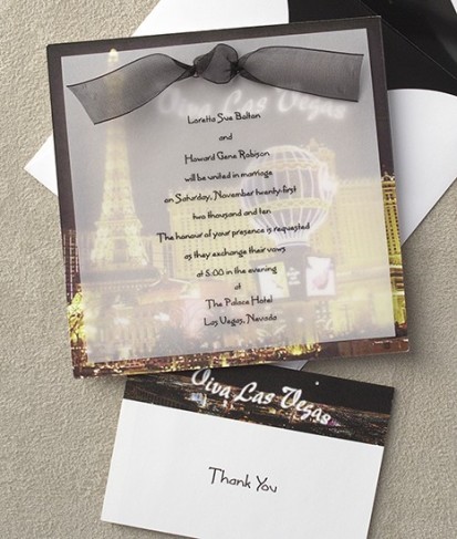 vegas wedding invites. [Viva Las Vegas Wedding