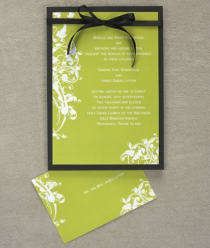 Venetian Romance Wedding Invitations Share Delicate vines and leaves 