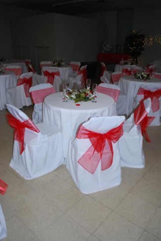 wedding backdrops red and white