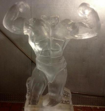 Muscular Posing Sculpture