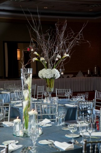 Large Centerpiece with Silver