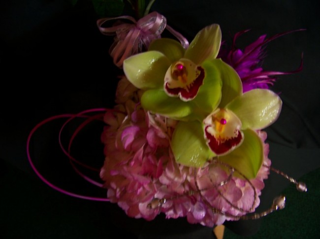 Wedding Party Photo Gallery Exotic Orchid Arrangement With Other Flowers 