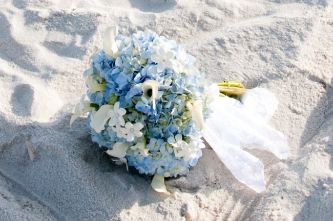 Wedding flowers beach theme