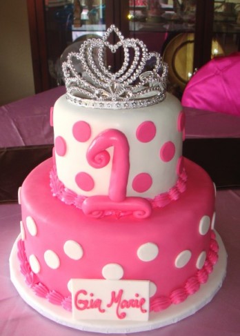 First Birthday Cake Princess. [Princess 1st Birthday Cake
