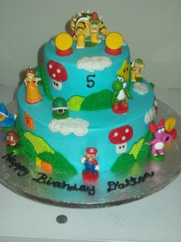 Mario Birthday Cake on Photo Gallery   Photo Of Mario Birthday Cake