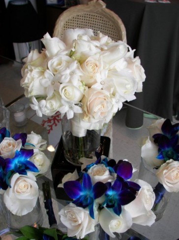  Blue and White Bridal Bouquets Personal 