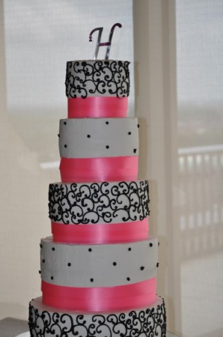  Black and Pink Wedding Cake Black and Pink Wedding Cake Share