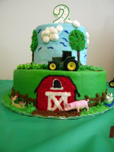 Year  Birthday Party Ideas on Photo Gallery   Photo Of Down On The Farm Birthday Cake