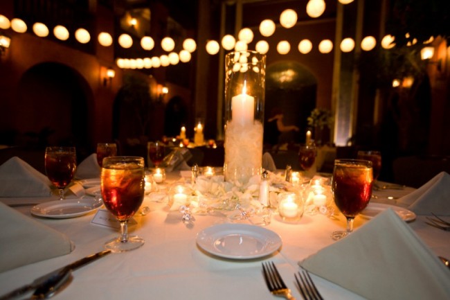 Gorgeous Table Setting At Wedding Reception