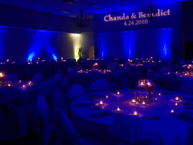 Beautiful Blue Wedding Reception Share