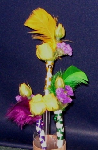 Wedding Party Photo Gallery Mardi Gras Themed Boutonniere 