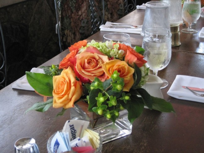 hydrangeas and roses centerpieces. Hydrangea amp; Rose Centerpiece