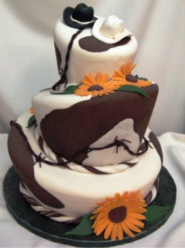 Would make a fun wedding cake groom's cake or even a party cake