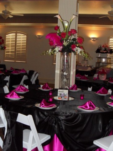 Pink Black Wedding Reception Pink Black Wedding Reception Share