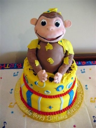 Childrenbirthday Cakes on Photo Gallery   Curious George Cake