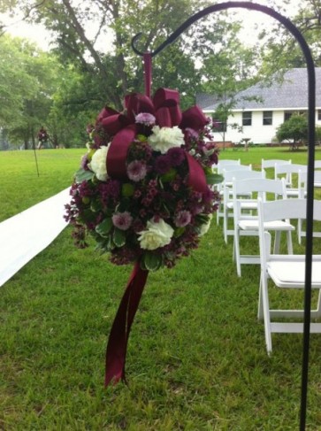 Flower Balls On Shepherds Hook