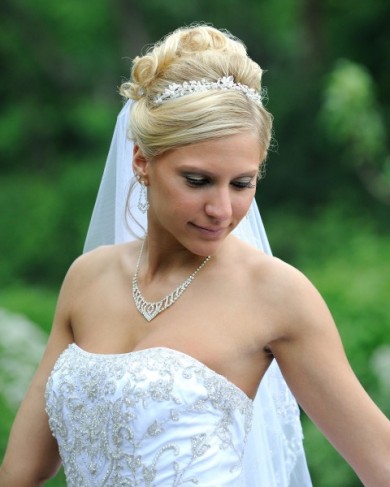Gorgeous Bride In Her Wedding Gown