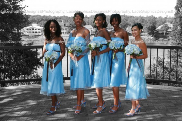 Wedding Party Photo Gallery Blue Bridesmaids Dresses 