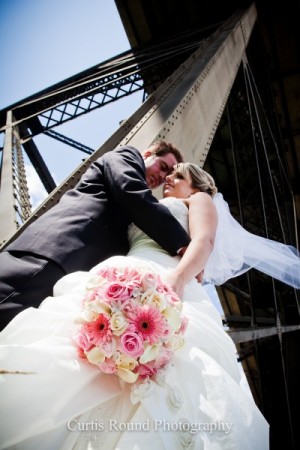 Pretty in Pink Bridal Bouquet Share Mix of Light Pink and White Roses 