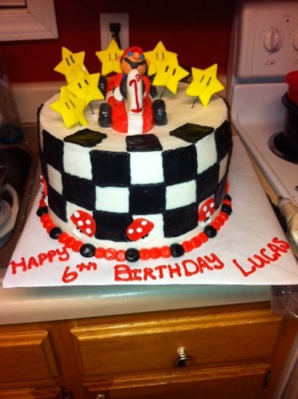 Mario Birthday Cakes on Photo Gallery   Photo Of Mario Kart Birthday Cake