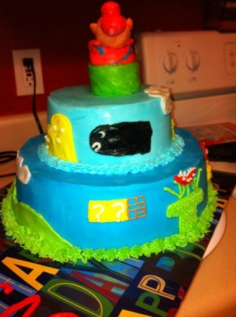 Mario Birthday Cake on Photo Gallery   Photo Of Mario Themed Birthday Cake