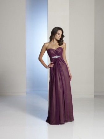 Sweetheart Purple Bridesmaid Dress
