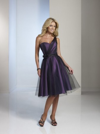 Purple  Black Bridesmaid Dress Share