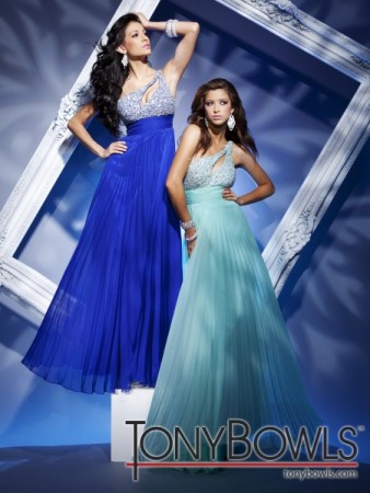 Blue  Shoulder Dress on 112503 Available In Aqua Or Royal Blue Chiffon One Shoulder Share